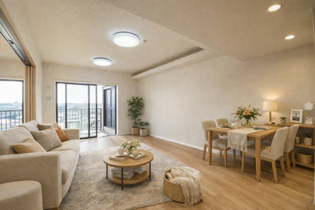 コスモ浦和埼大通り弐番館の居間・リビング|※一部CG加工されております