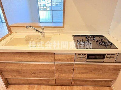 本町ハイツのキッチン|お料理しやすいキッチンです