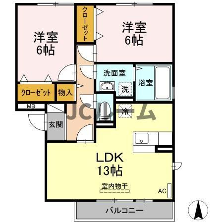 グランシャトーⅢの間取り