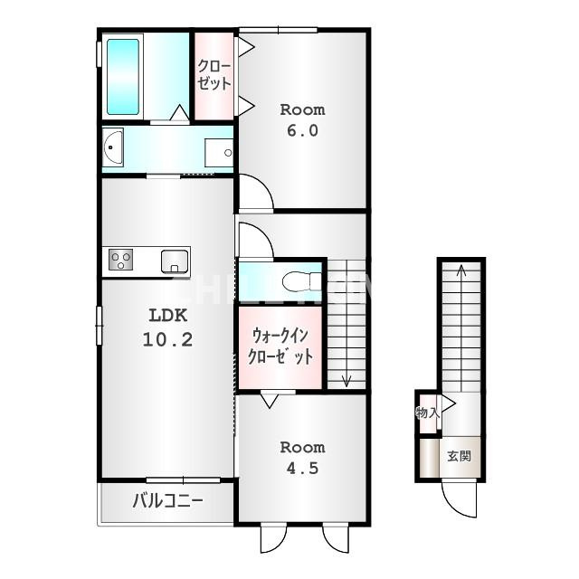 シャトル コンフォールの間取り|当社、チルホームのHPもご覧ください(^^)/物件情報多数♪