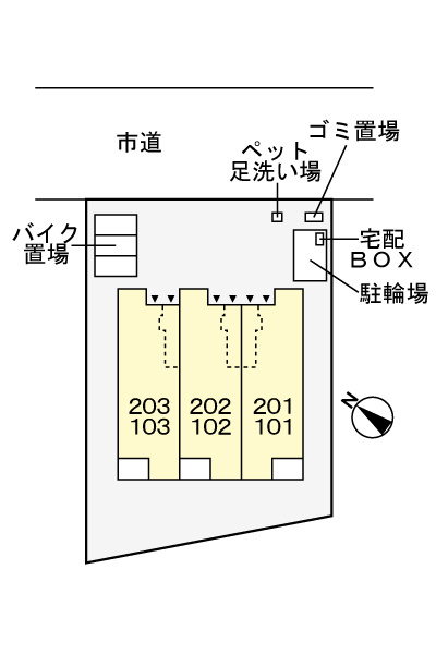 フォレストハイムの区画図