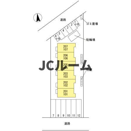 コントレイルの区画図