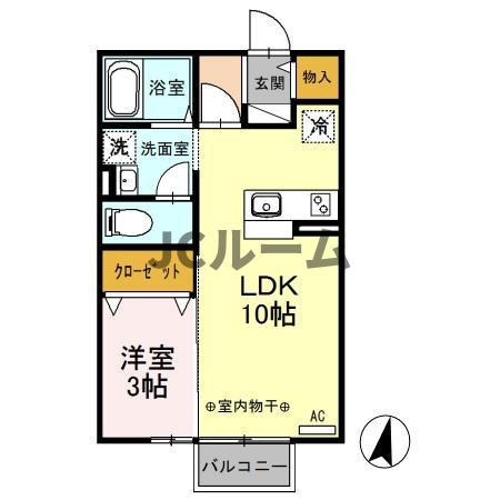 タウンコートながみねの間取り