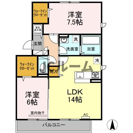 ハイツ９４３Ａの間取り