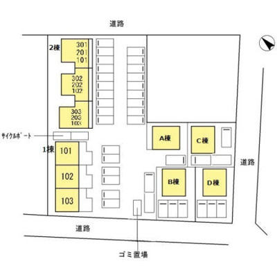 【区画図】 | ジョアセジュール博多南 D棟