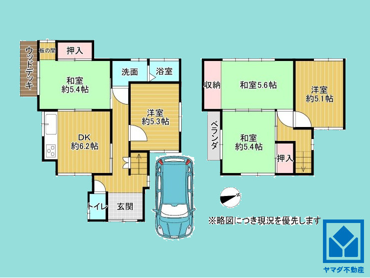 京田辺市興戸南落延の間取り