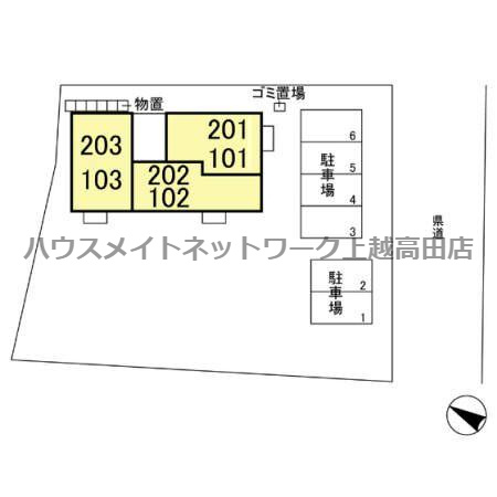 レジェンドの区画図|配置図