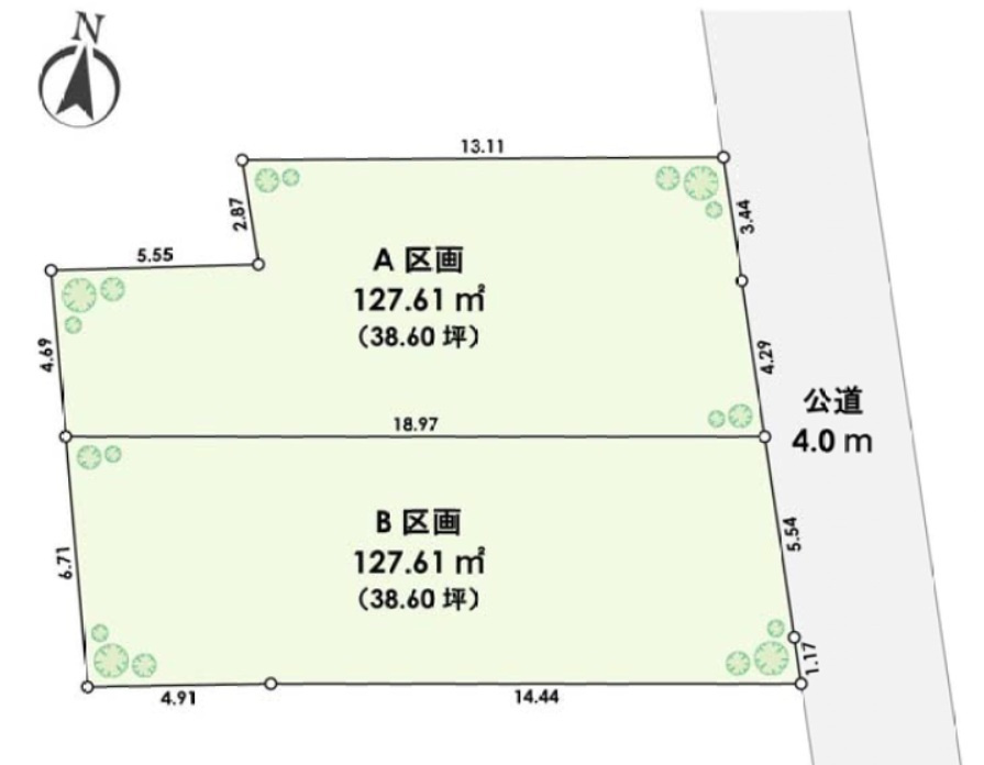目黒区下目黒　建築条件なし売地A区画