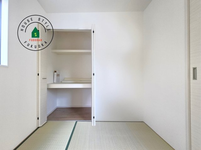 糟屋郡宇美町宇美中央1丁目第4-3棟（2号棟）の内観：施工例|大きなスペースがあり、収納には困りません。