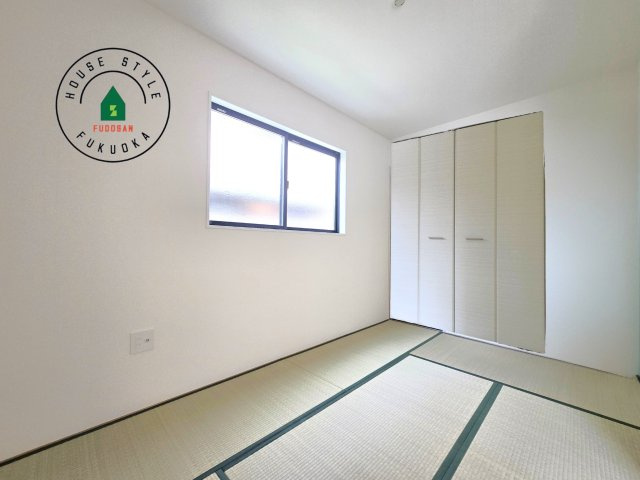 糟屋郡宇美町宇美中央1丁目第4-3棟（2号棟）の内観：施工例|柔らかい畳が心地よい和室