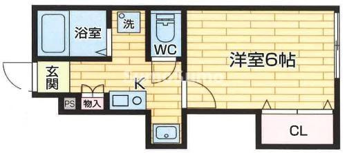 秋桜ハイツの間取り