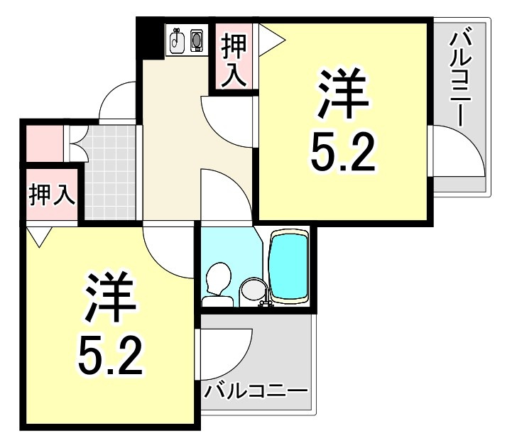 ＪＰ尼崎立花レジデンスの間取り