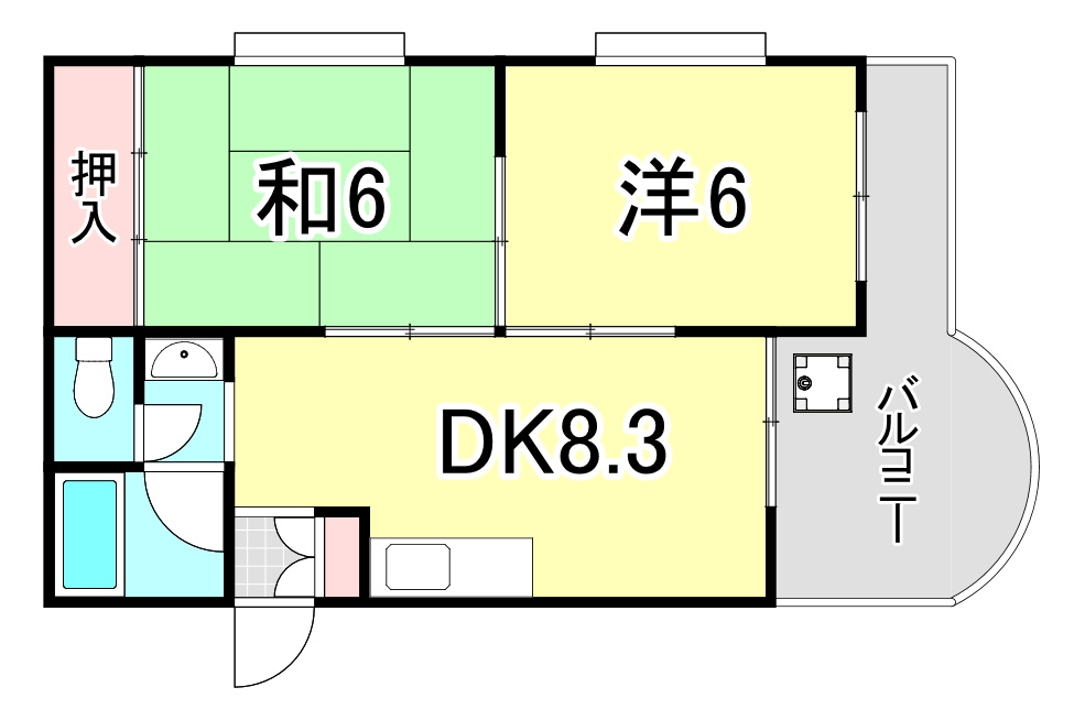 第二庭園ハイツの間取り