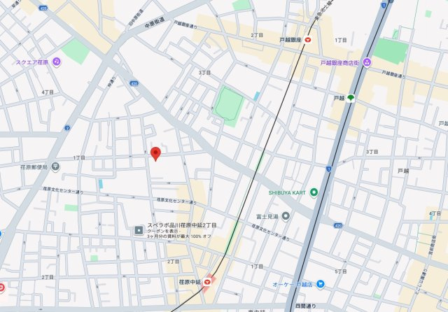 【地図】 | ★仲介手数料無料★ RESIDENTIAL SHINAGAWANAKANOBU（南向きで陽当たり・眺望良好）