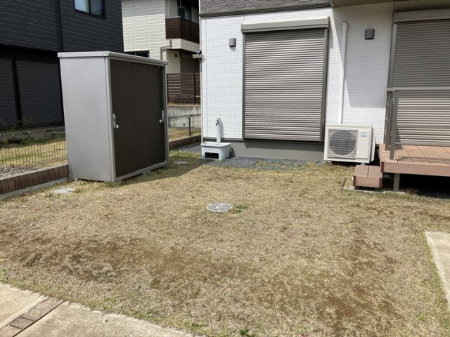 谷田部戸建の庭