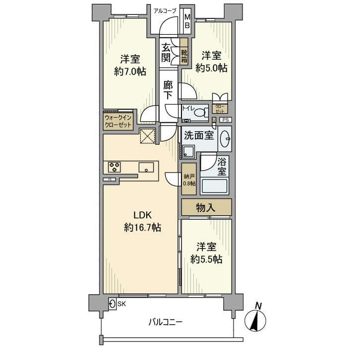 プラウド川名山ガーデン