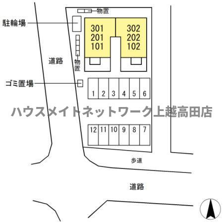 グランシャトー Ⅲの区画図|配置図