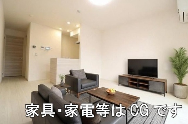 La Maison天川原町一丁目　A棟の内装|LDK　※家具・家電等はCGです