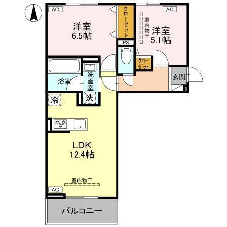 La Maison天川原町一丁目　A棟の間取り