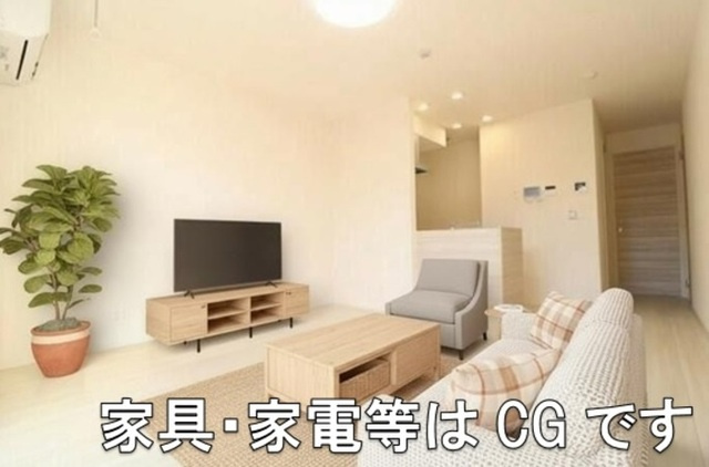 La Maison天川原町一丁目　A棟の内装|LDK　※家具・家電等はCGです