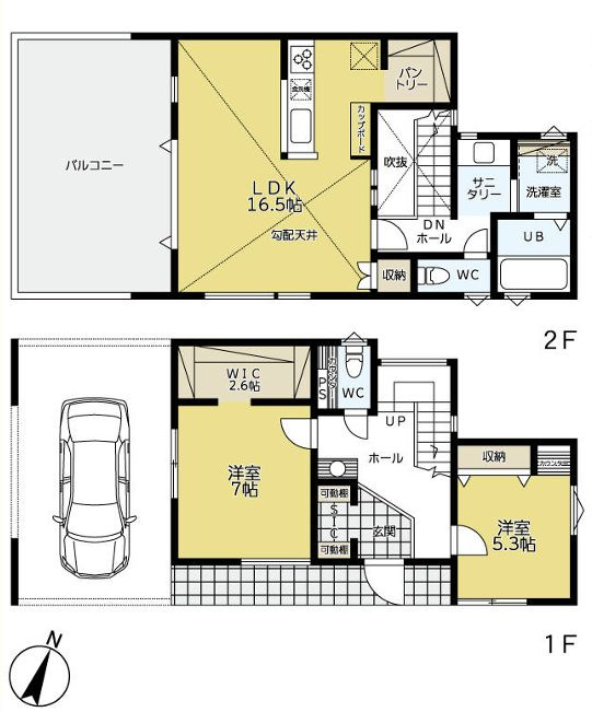 ラフシアNAGANUKIⅡ　新築モデルの展望|ダイニングより富士山を望む