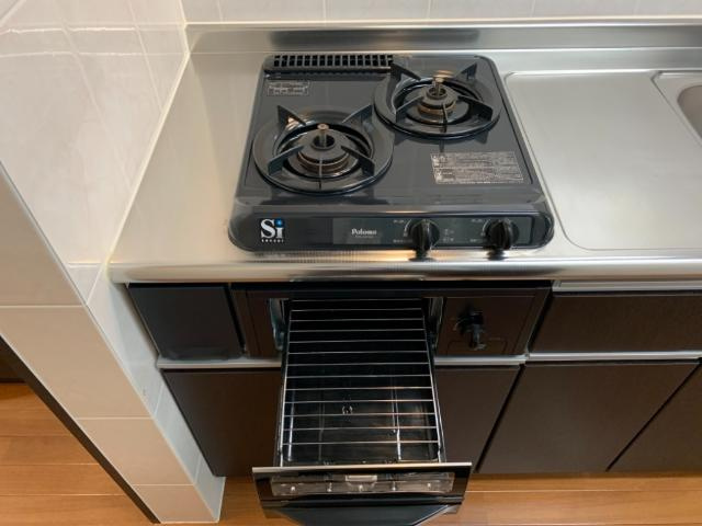 ヒルズ押草のキッチン|ガスコンロ