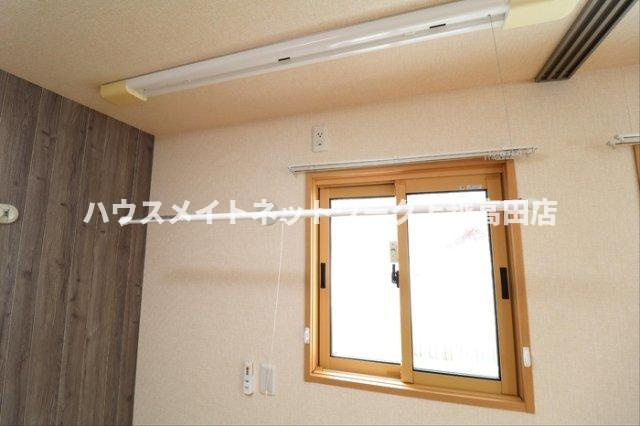 ＣＡＳＡフィオーレの展望|室内物干し（間取り反転タイプ102号室参考画像となります。）