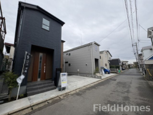 厚木市林２丁目新築戸建て　第2-2号棟の前面道路含む現地写真|前面道路含む現地写真です。