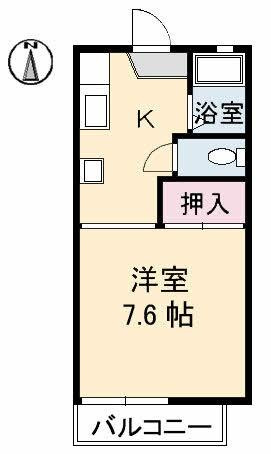 コーポＫⅢの間取り