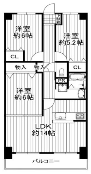 【間取り】 | ルワージュ・フェルティくずは