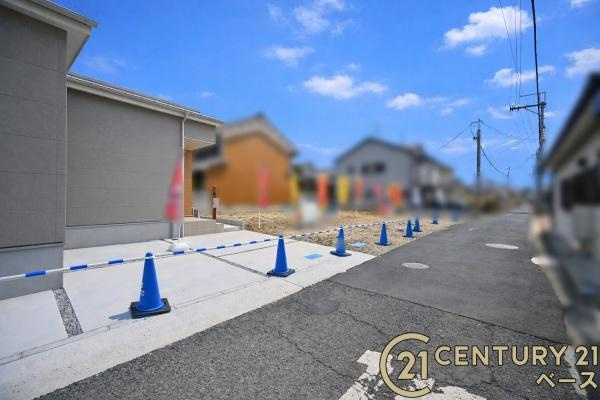橿原市曽我町 ／新築一戸建の前面道路含む現地写真|■現地撮影写真■お気軽にお問い合わせください！