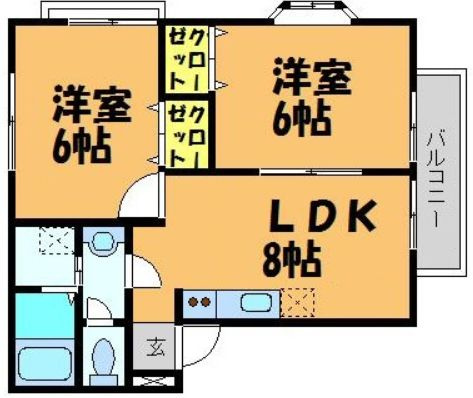 フォレスト浦園A棟の間取り