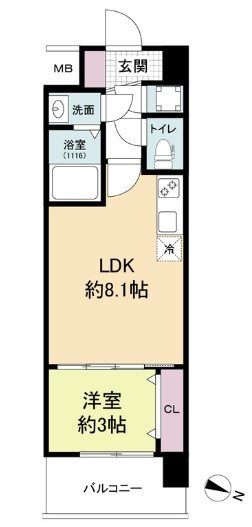 セレニテ神戸ミラクノールの間取り