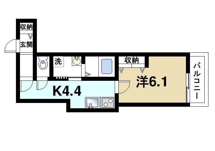 クレアール小泉東Ⅰの間取り