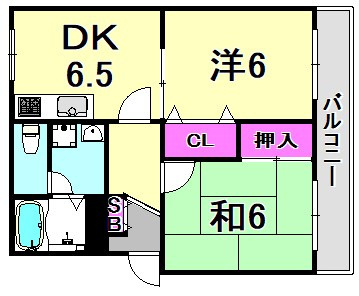 青葉ハイツの間取り