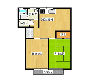 【間取り】 | ドミール美原