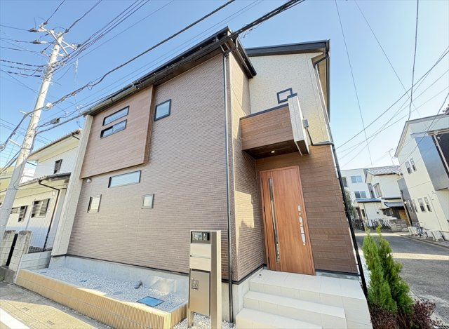 【外観】 | 志木市上宗岡3丁目　新築一戸建住宅　全1棟　(志木本店) | 完成済みなので、いつでも内覧可能です！