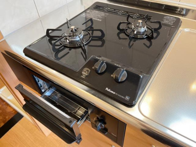 【キッチン】 | フォルティア | グリル付き２口ガスコンロ（イメージ）