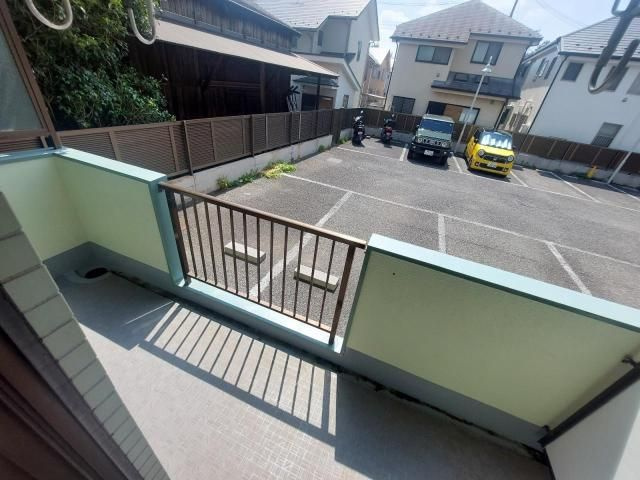 若竹ハイツのバルコニー