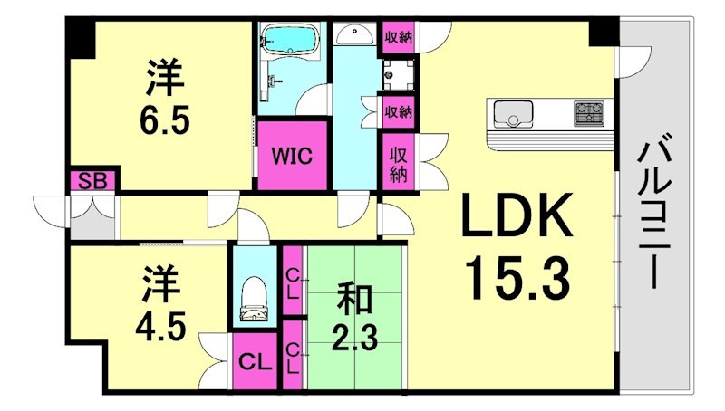 La　Douceur西宮北口の間取り