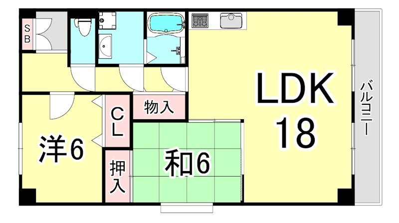 grande苦楽園口の間取り