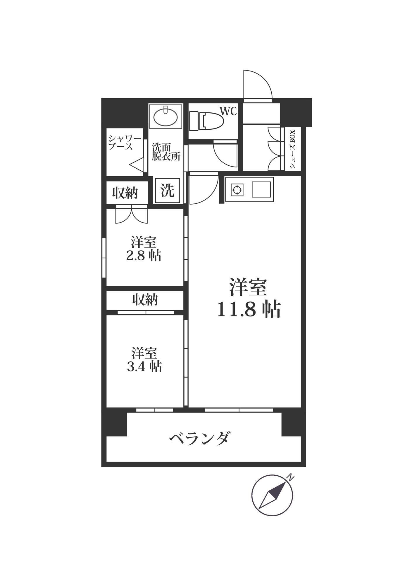 MODERN PALAZZO六本松stationの間取り