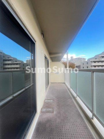 須磨・名谷ハウス１号棟のバルコニー|広々としたバルコニーです