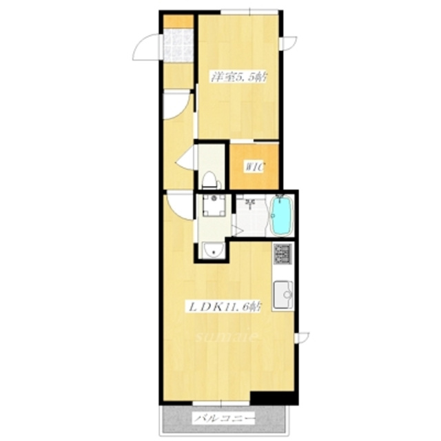 ベレオ.Cの間取り|使いやすい間取りです☆