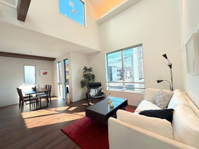 【居間・リビング】 | シンプルモダンなデザイナーズハウス／鶴見区汐入町