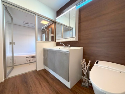 【洗面所】 | シンプルモダンなデザイナーズハウス／鶴見区汐入町