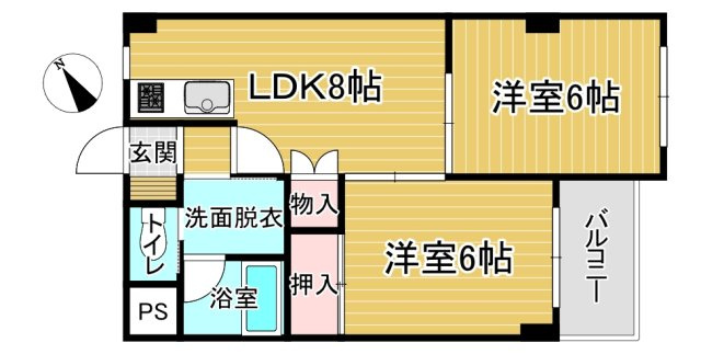 【間取り】 | ラ・フェスタ小山