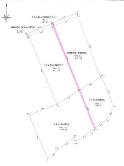 【区画図】 | 南国市西山/Ａ号地