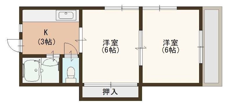 エーデルハイム須磨の間取り