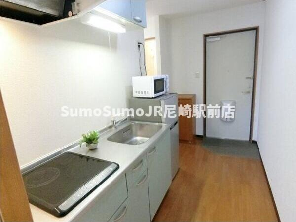尼崎市開明町２丁目の賃貸マンションのキッチン